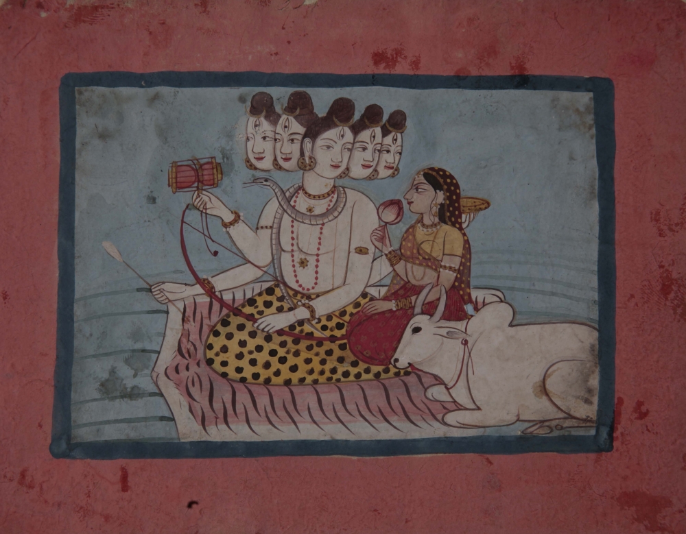 Sadashiva with Parvati